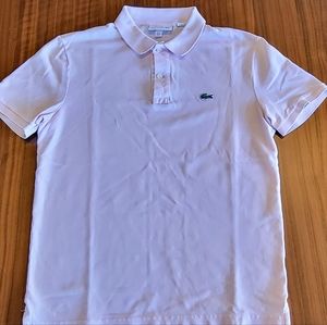 Lacoste Polo Shirt Mens Slim Medium Size 4 Pink